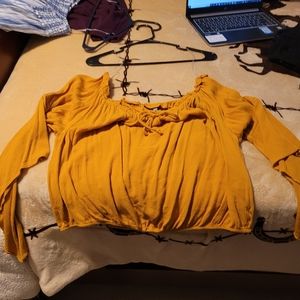 Mustard color blouse